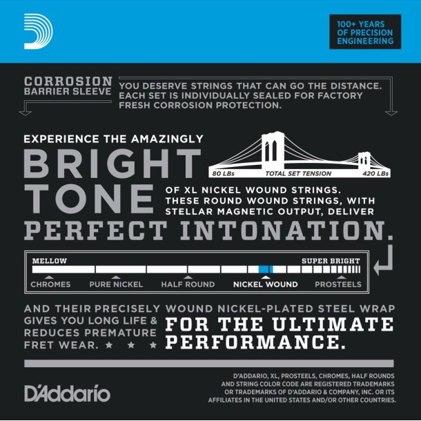 D'Addario EXL170TP, 045 - 100 (Twin-Pack)